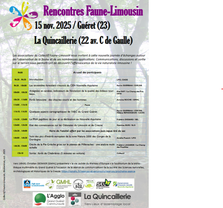 Affiche Journée Faune-Limousin